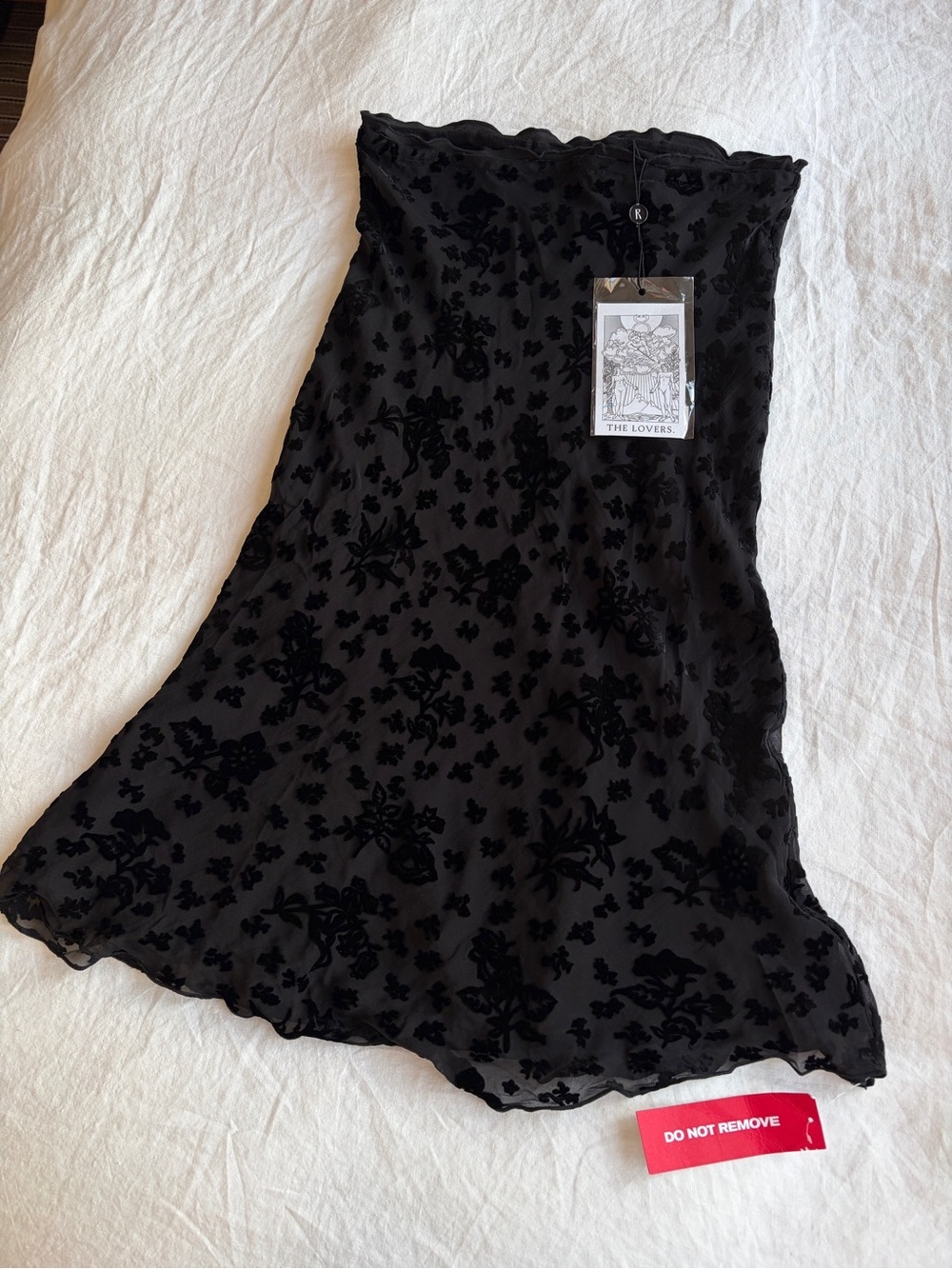 NWT Realisation Par Bea Silk Velvet Bias Midi Skirt Black - Picture 8 of 13
